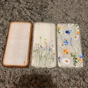BUNDLE 3 Flower IPhone X Cases